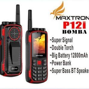 VINCOO_ - HP MAXTRON GUNUNG P12I BOMBA  2,4 INCH HP CANDYBAR  ANTENA BIG SPEAKER BLUETOOTH OUTDOOR H