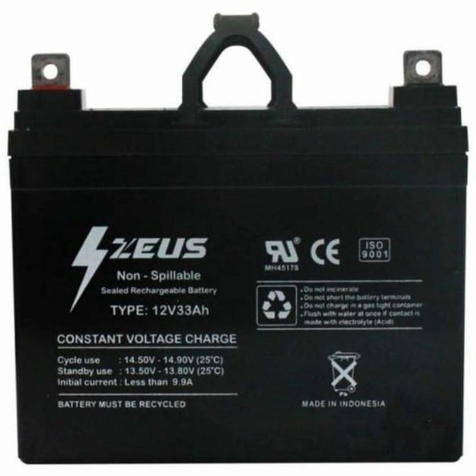 Aki Vrla Solar Panel 33 AH Zeus