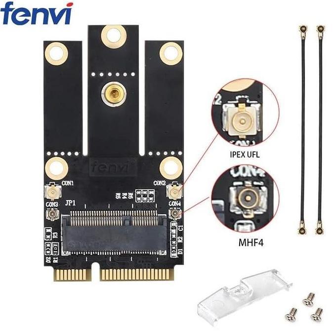 TERLARIS A+E KEY A KEY M.2 NGFF WIRELESS TO MINI PCIE ADAPTER FOR WIFI CARD