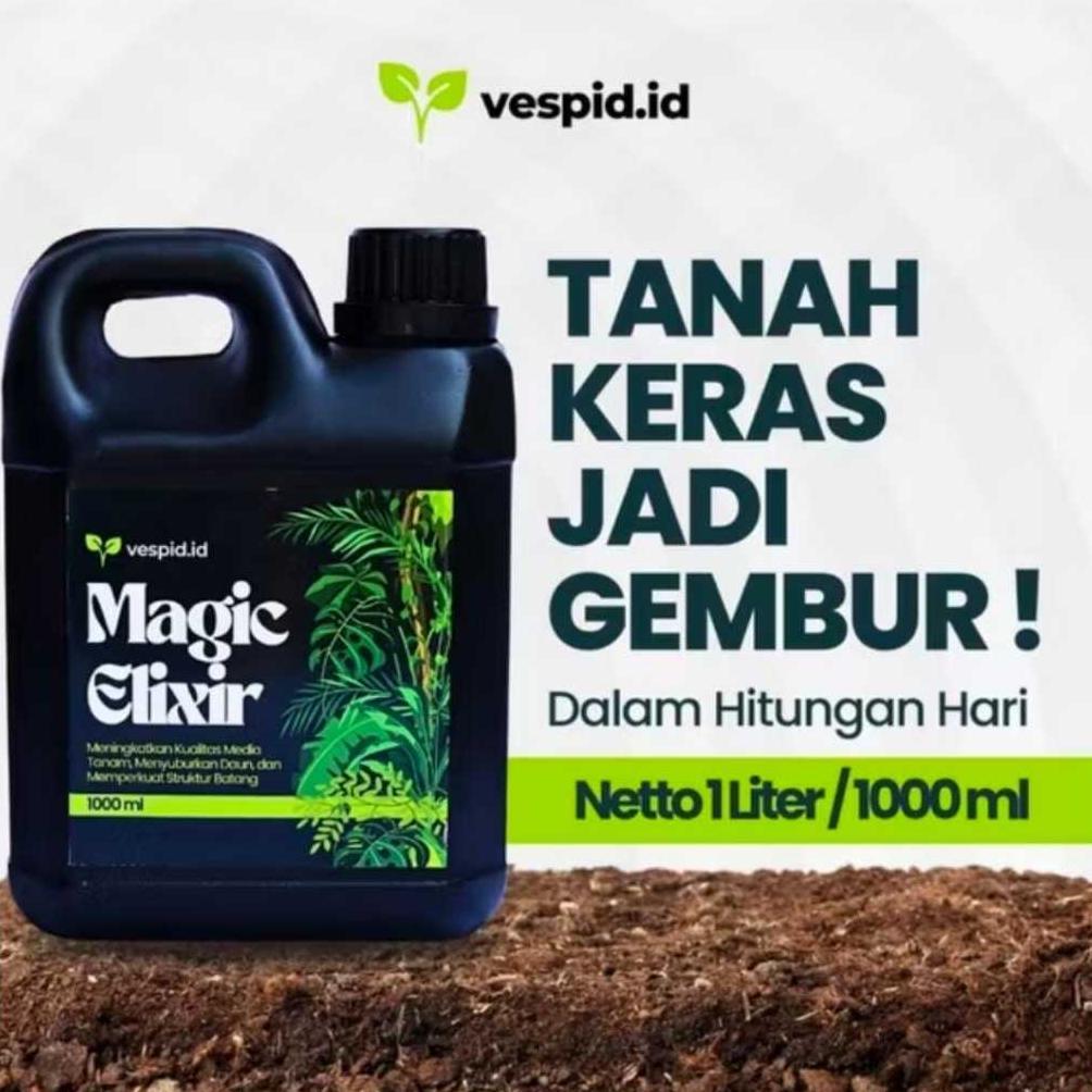 ESHALMALL PROMO VARIASI PUPUK PENGGEMBUR TANAH BLACK MIRACLE DAN MAGIC ELIXER 1 LITER MUDAH DIGUNAKA