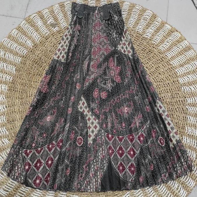 PROMO F'Roza-Rok Plisket Batik Jumbo Premium Bahan Katun Halus Tebal Tidak Menerawang Muat BB 100kg 