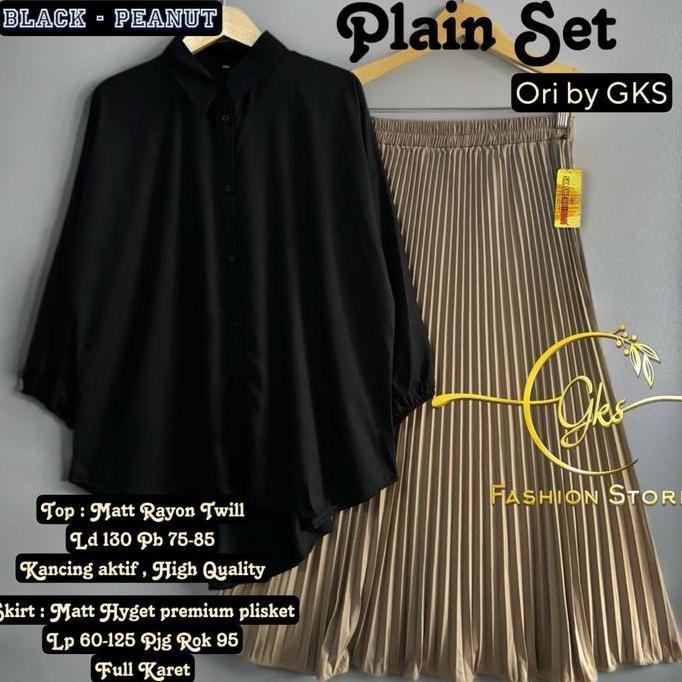 DISKON SPECIAL  Part 3 Setelan cantik Oversize Ld 130 140 150 kekinian jumbo one set Atasan Rok by A