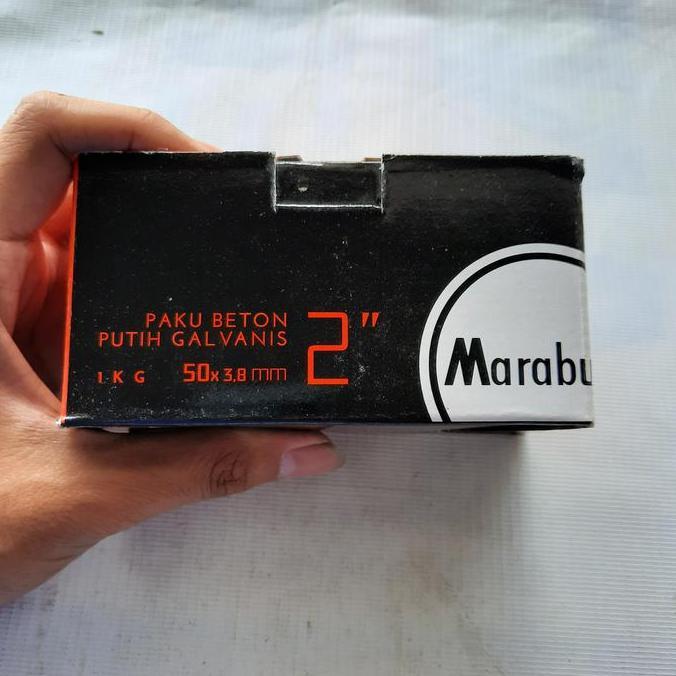 Paku Beton Marabu Putih 5 cm ( 2 inch ) 1 Dus