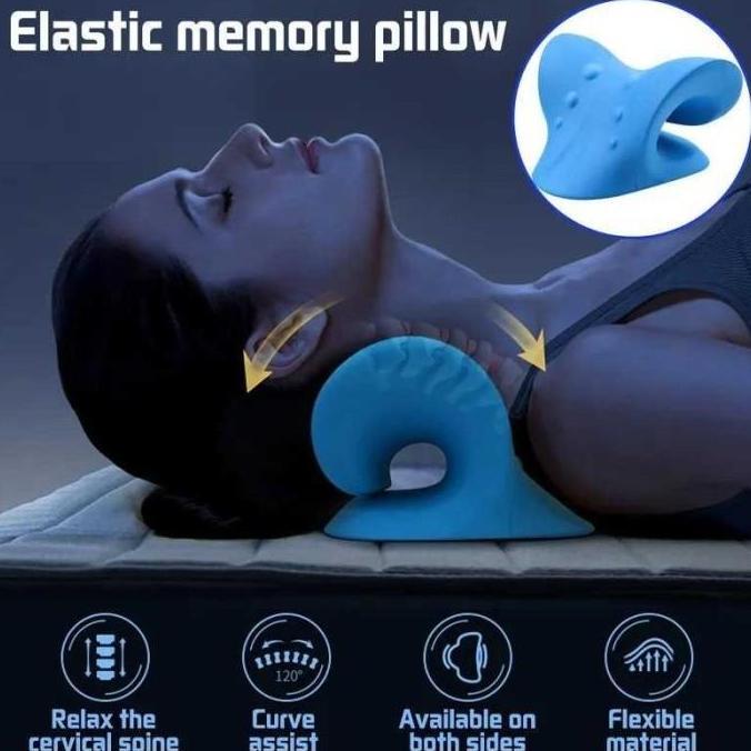 GARINDS Alat Terapi Leher Kaku Bantal Relaksasi Leher Punggung Cervical Neck