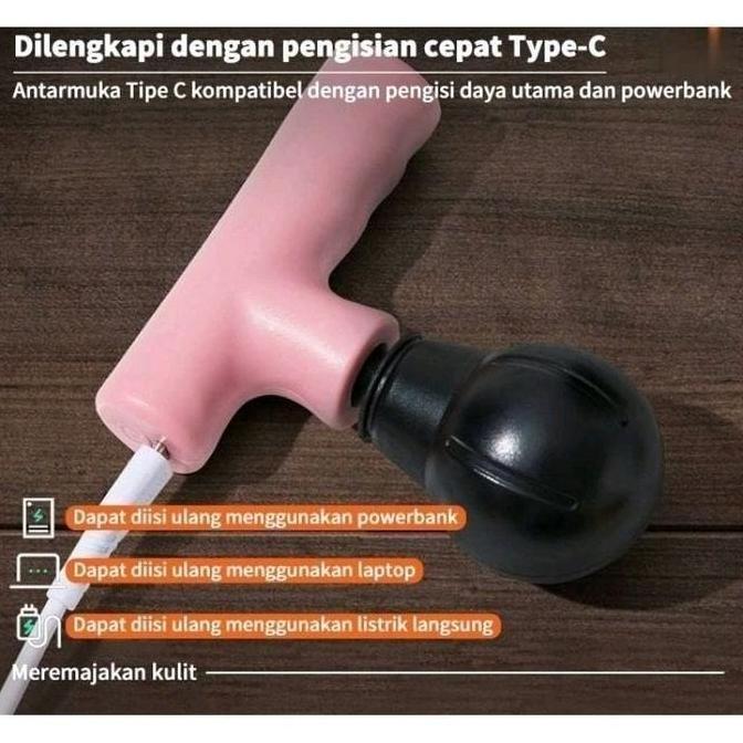 AQZEVUN Mini Massage Gun Alat Pijat Elektrik Muscle massage Mini Facial Gun