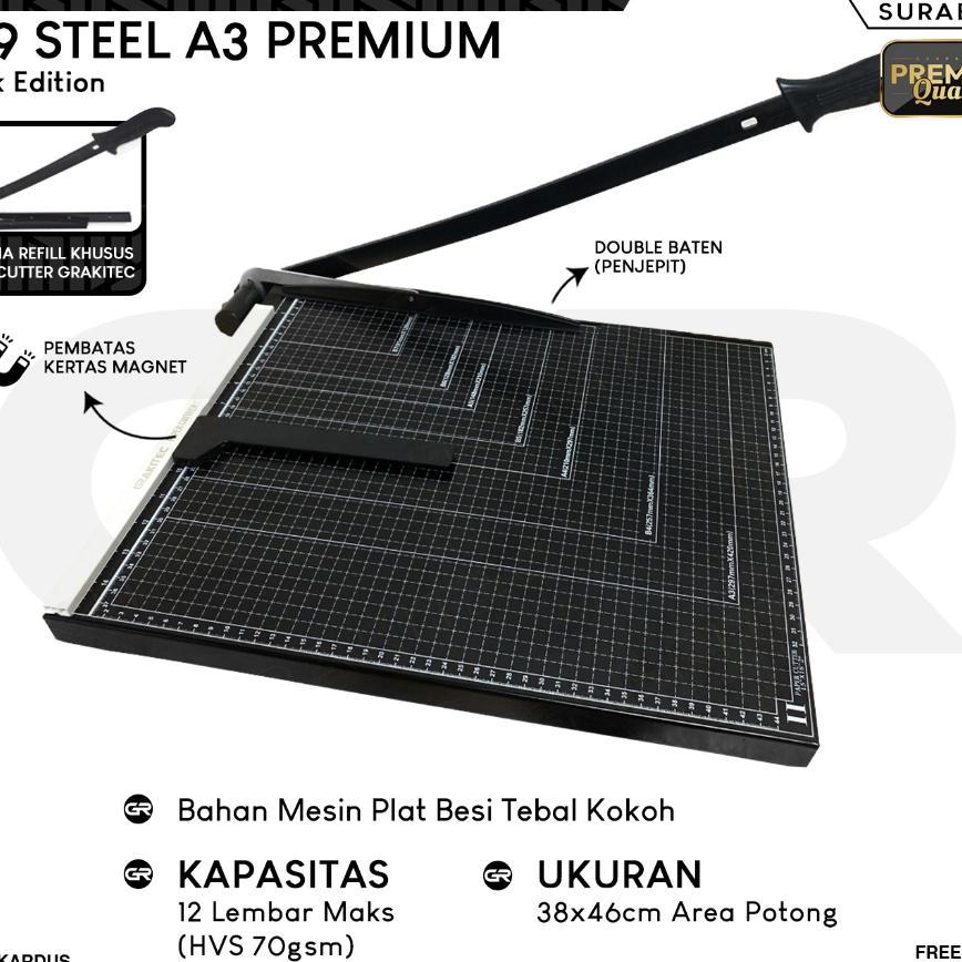 Paper Cutter A3 ( Alat Potong Kertas ) Pemotong Kertas Alat Potong /Mesin Pemotong Kertas