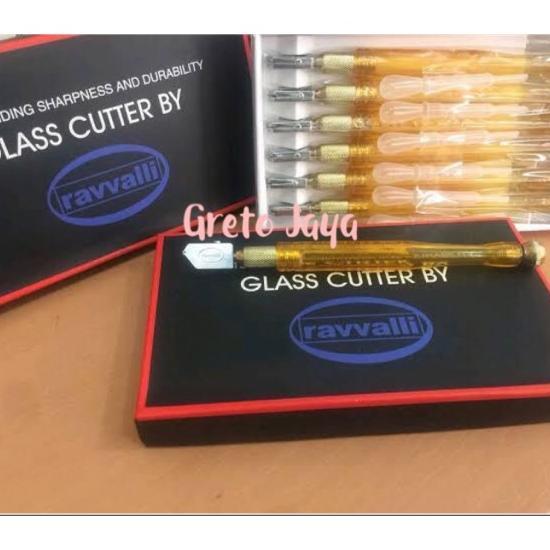 ( Ravvali ) Alat Potong Kaca / Glass Cutter / Motong Pemotong Potongan Kaca Ravvalli Bagus Ravali