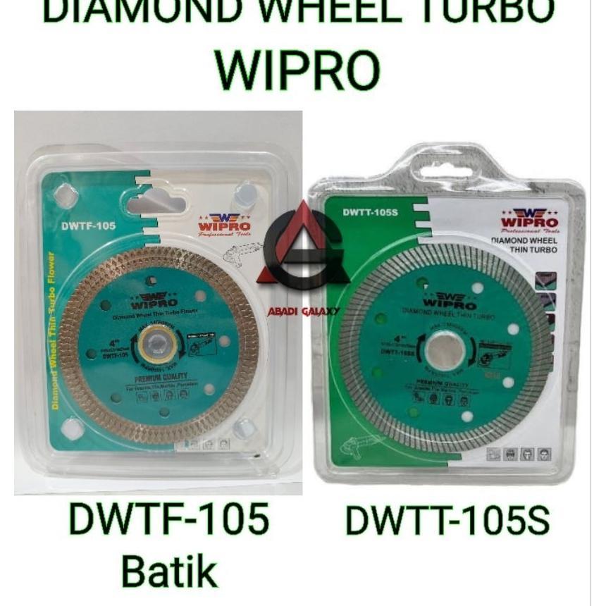 Diamond Wheel Turbo / Mata Potong Keramik / Pisau Potong Keramik Turbo Wipro Dwtf-105 Batik & Dwtt-1