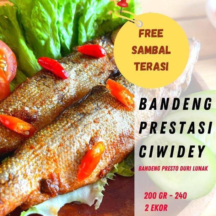 Foodx- Bandeng Prestasi Ciwidey | Bandeng Presto Duri Lunak Isi 2 Ekor+Sambal