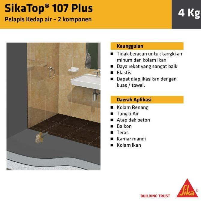 Sikatop 107 Sika Top 107 Plus Sika Waterproofing 2 Komponen 4 Kg