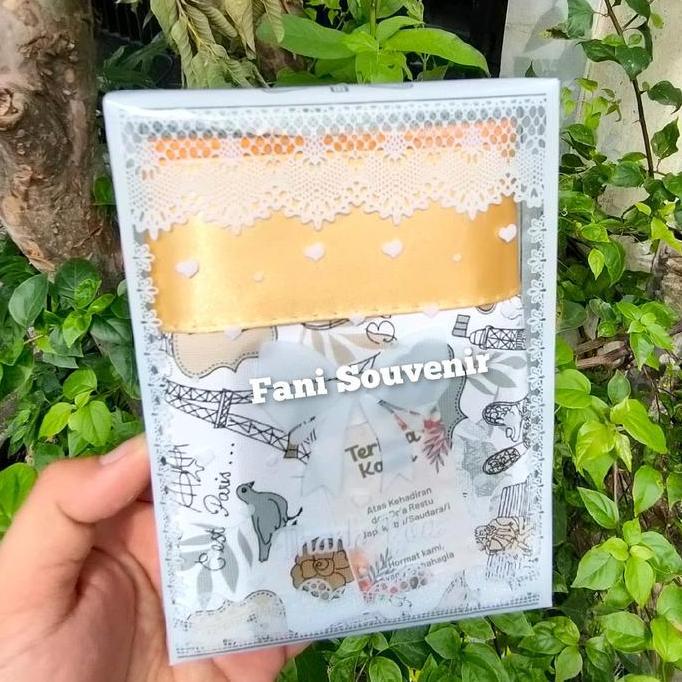 25 PCS SOUVENIR DOMPET PARIS BESAR KEMASAN MIKA