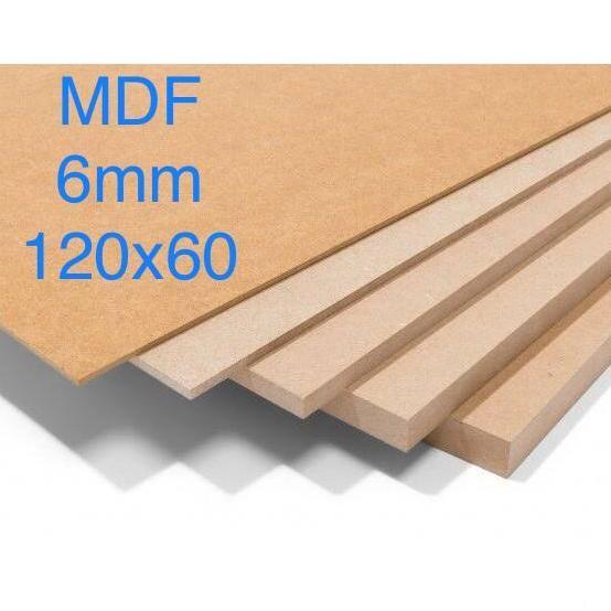 Papan MDF 6mm (120x60)cm, triplek MDF, papan kayu MDF, plywood MDF