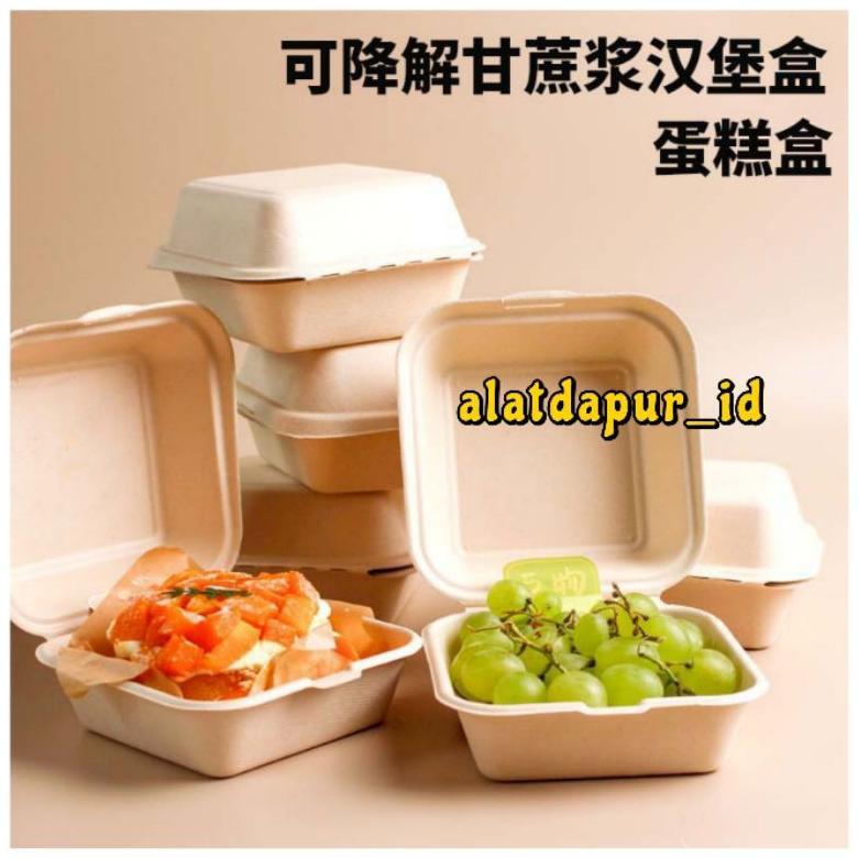 10pcs burger box bento box kotak box kue bento cake