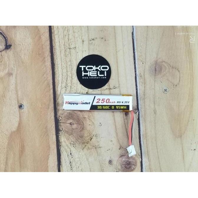 TERLARIS HAPPYMODEL 3.8V 250MAH 30C 1S LIPO BATTERY PH2.0 MOBULA7 SNAPPER6 UR65