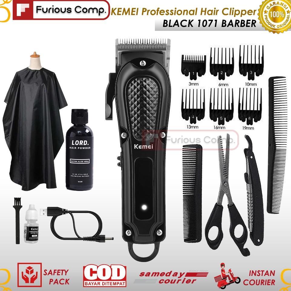 Alat Cukur Rambut Elektrik Cas Barbershop Hair Clipper Bergas Cukuran Salon Pangkas Potong Rambut