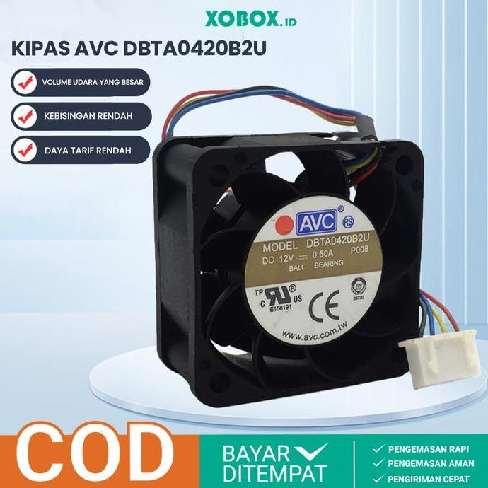 CABBALUS Kipas Fan AVC Laptop Processor DC 12V 0.50A DBTA0420B2U 4cm High Speed KIPAS_AVC
