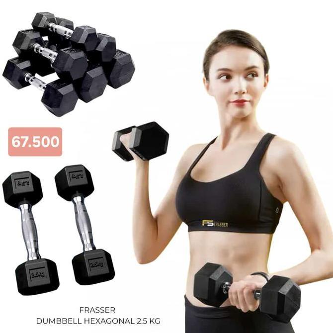 Frasser Dumbell Hexagonal 7,5 KG Barbel DMBHX04