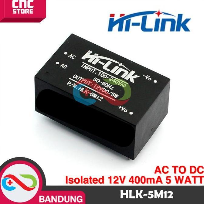 HI-LINK HLK-5M12 AC TO DC ISOLATED 12V 400MA 5 WATT
