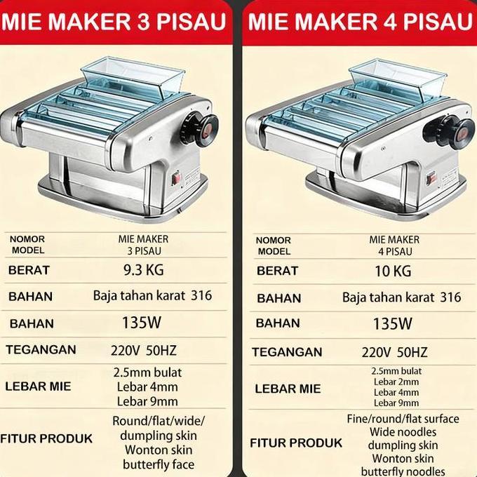 Ikapp99 - Diskon Waktu TerbatasTixx Stainless Mie Listrik Elektrik Otomatis Noodle Maker Machine Noo