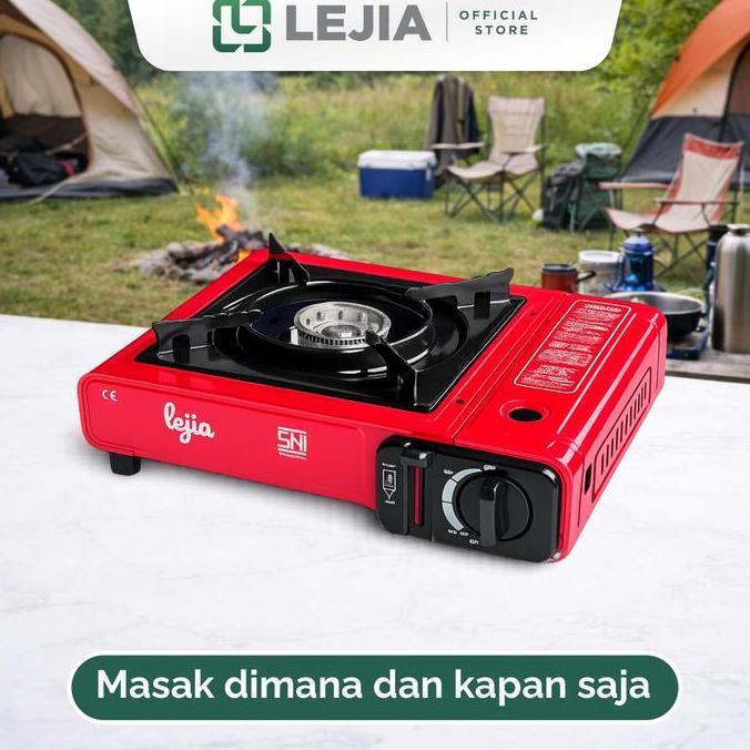 Fluent- Kompor Gas Portabel 1 Tungku Kompor Portabel Gas 2 In 1 Kompor Camping
