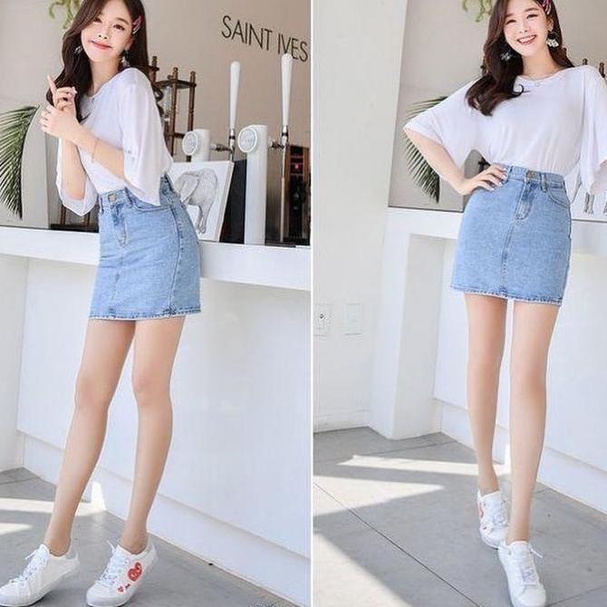 SALE Rok Jeans Pendek Wanita Korean Style SALE