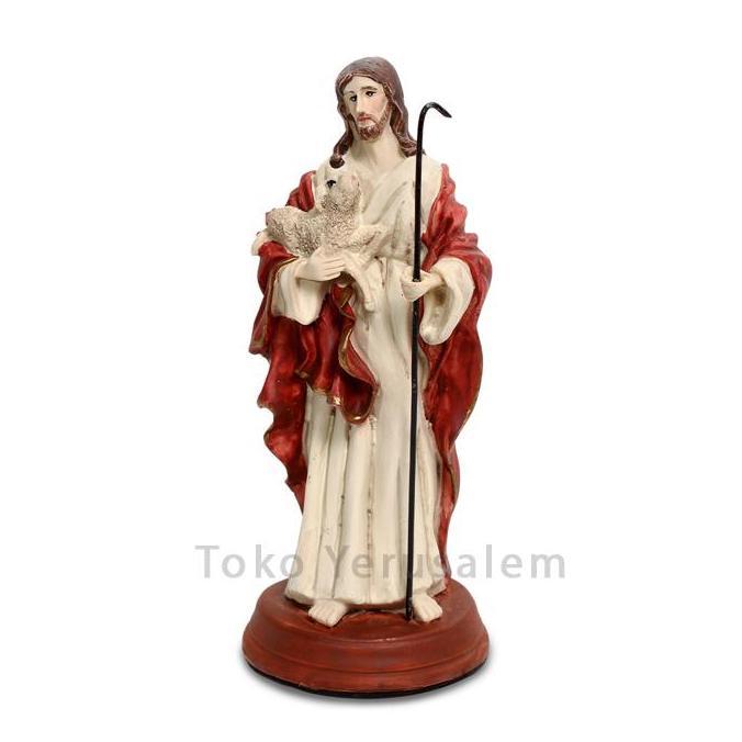 Patung Yesus Gembala 15 cm BS