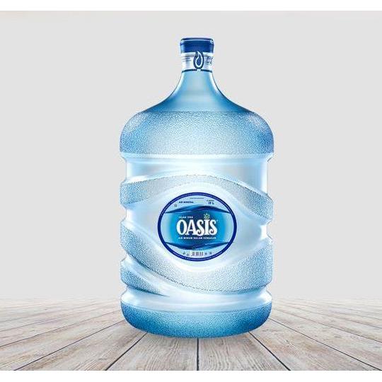 Dolci- 3 Galon Isi Ulang Oasis (Isi Saja).  Air Putih Yang Memiliki Kadar Ph Standar Harga Terjangka