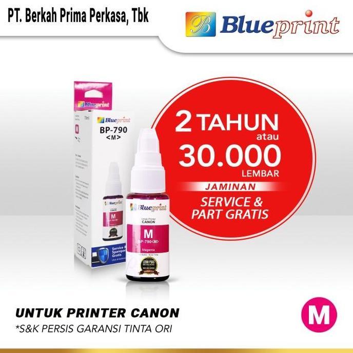Kantorlengkap- Tinta Blueprint 790 For Printer Canon G1010 G010 - 1 Set