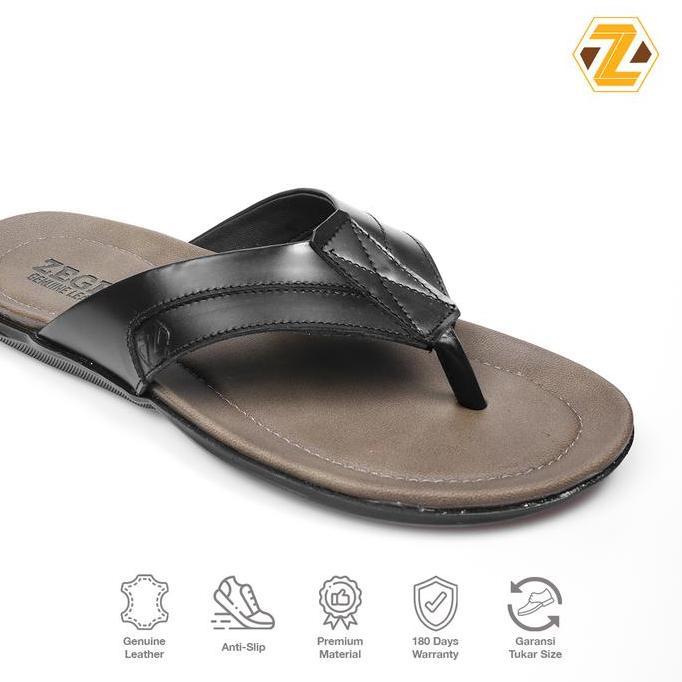 Sandal Pria Zeger Footwear Sandal Kulit Pria Zeger -  Bolton 02 Sandal Pria Dewasa