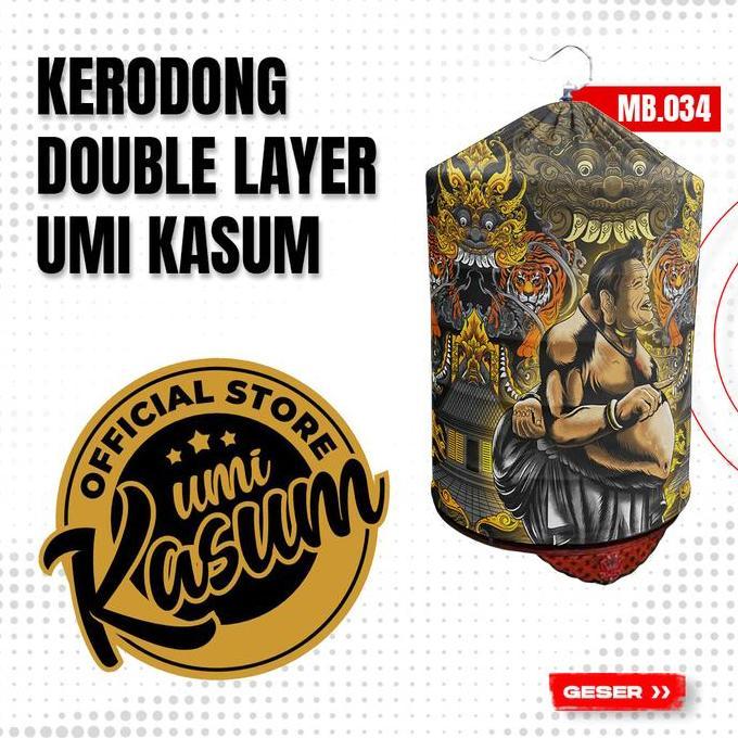 Kerodong Murai Batu Double Layer Pilihan Umi Kasum| Motif MB 034 | KMM