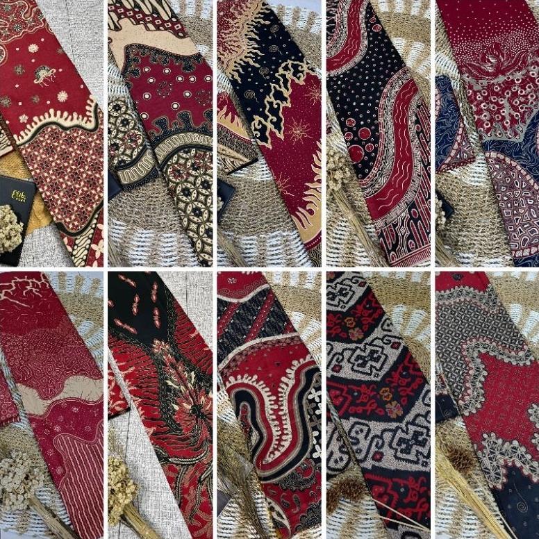 Gratong Kain Batik Katun Halus Batik Seragam Bridesmaid Kain Panjang Batik Warna Merah Maroon