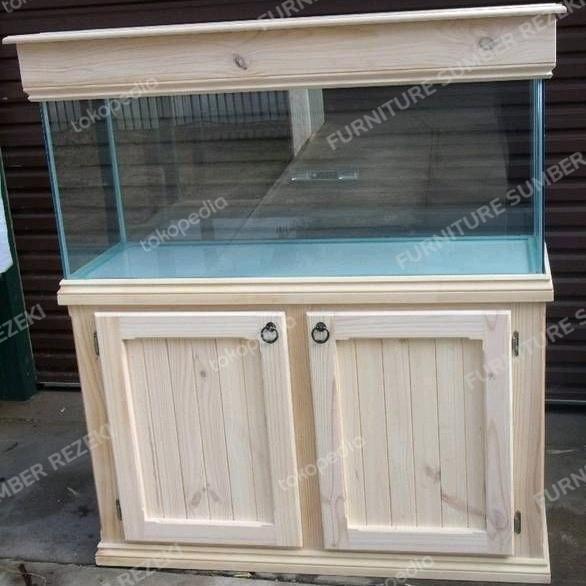 meja aquarium minimalis