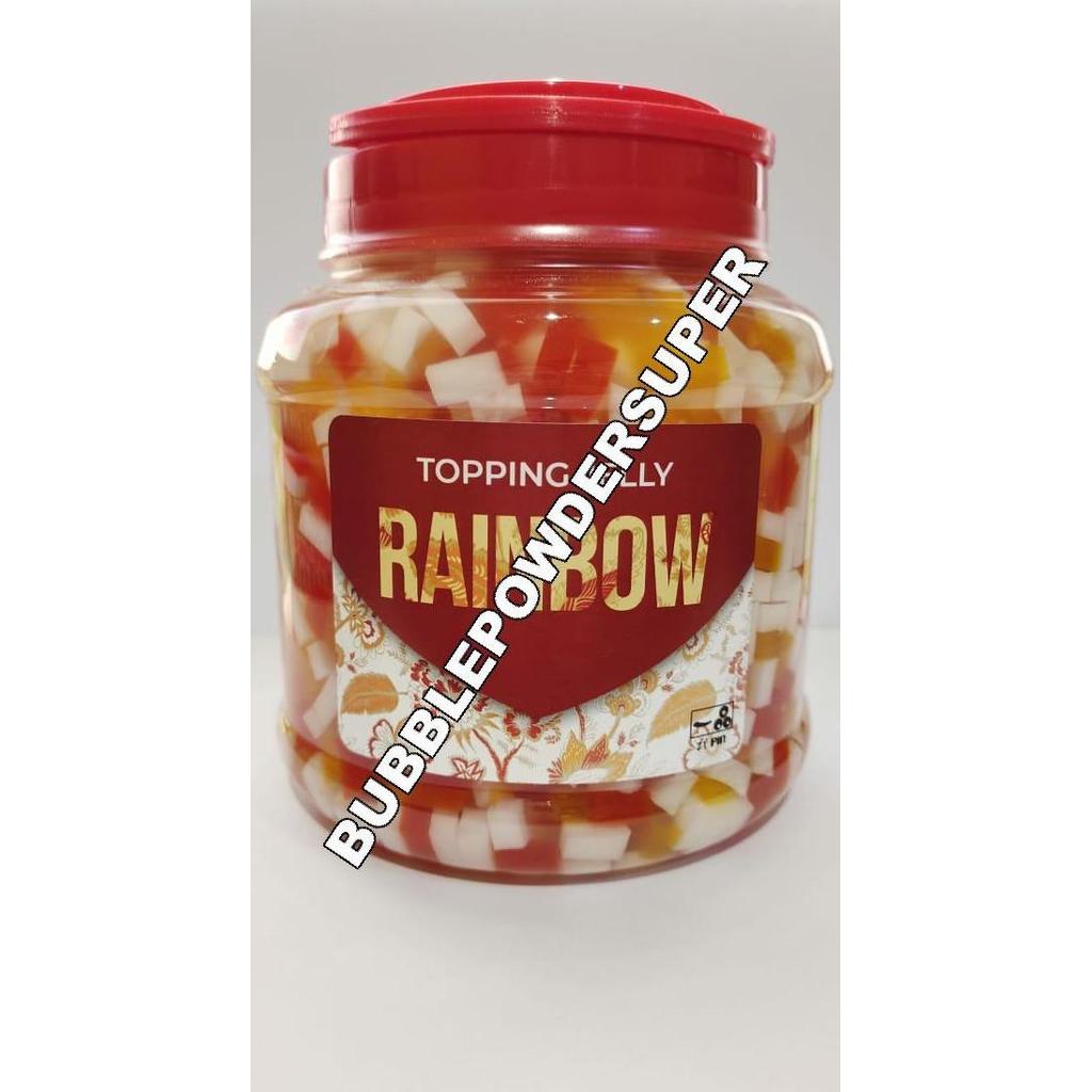 Itpin Rainbow Jelly Konyakuqq Rainbow 12Kg Jelly Topping Rainbow