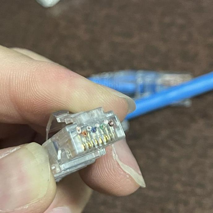 Konektor rj45 kabel utp cat 6 1 giga anti gagal / konektor rj45 cat 6A 23 awg anti gagal