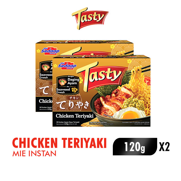 Sedaap Tasty Mie Instan Chicken Teriyaki 120 gr x2