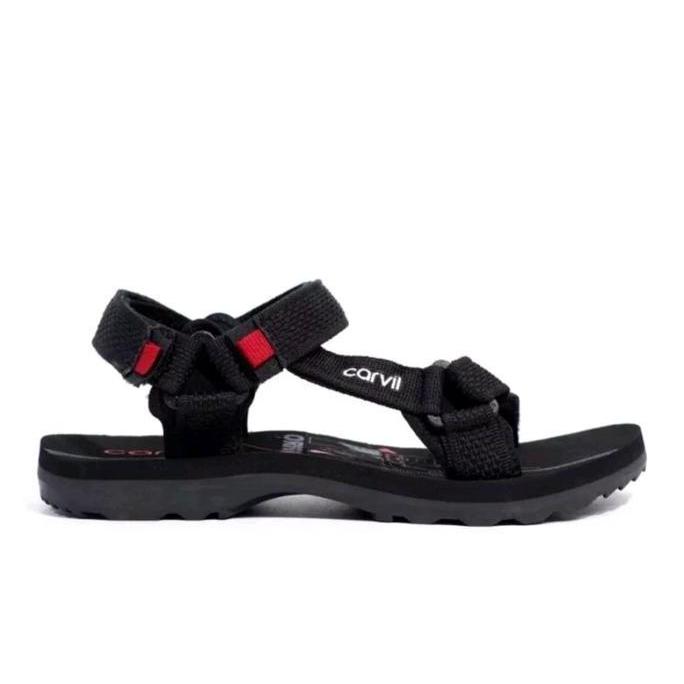 Sandal Cowo Minimalis Sandal Gunung Carvil Pria Kekinian Cod Uk 33-44 Sandal Pria Karet
