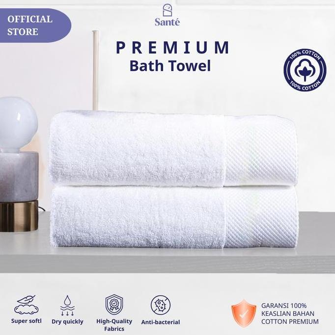Sant - Bath Towel 100% Cotton Premium | Handuk Mandi Hotel | Handuk Mandi Tebal | Handuk Mandi Dewas