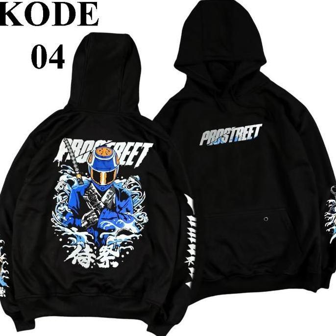 Uomo- Sweater Hoodie Prostreet White Devil Jepang Sweater Pria Wanita Hoodie Jepang - Jaket Prosstre