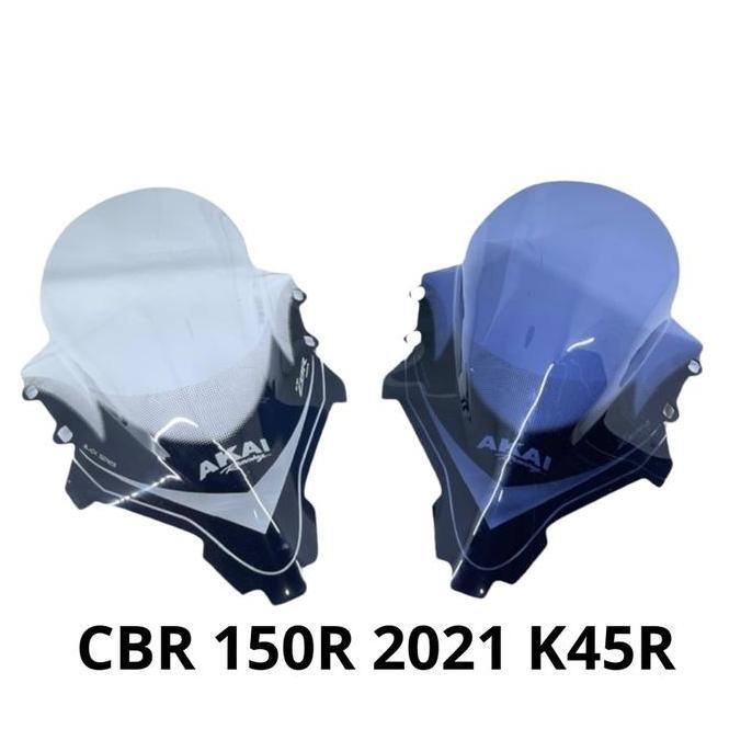 VISOR CBR 150R NEW K45R 2021 WINDSHIELD CBR 150R NEW K45R WINSHIELD CBR150R NEW 2021 AKAI RACING BLA