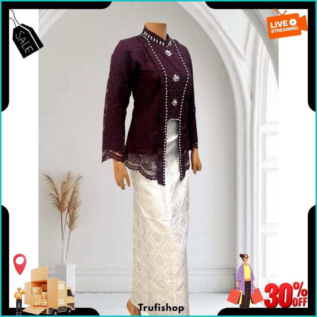 Atasan Kebaya/Kebaya Jumbo/Kebaya Modern/Kebaya Brukat/Kebaya Wisuda/Kebaya Terbaru/Tunik/Kebaya/Kut