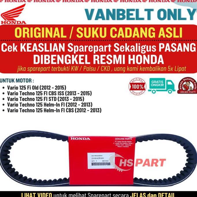 Civakanda.Storee - Vanbelt Vario 125 Original Asli , Vanbelt Vario 125 Old , Vanbelt Vario 125 Honda