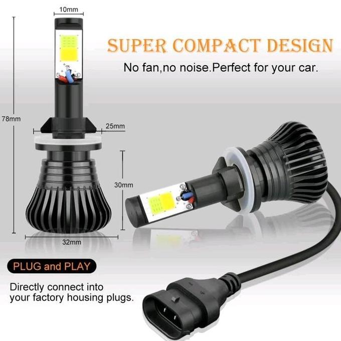 Foglamp mobil 2 warna H11 H16 kuning putih led cob