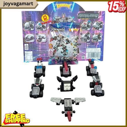 1 Renceng Sweet Me Lego Surprise Candy Robot Mecha Swat 1 Renceng 10 Pcs Ready Tanpa Nunggu