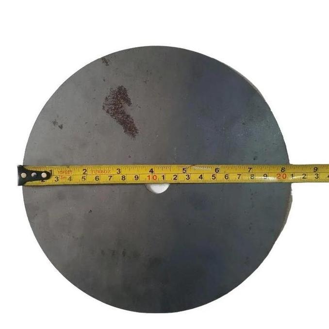 Plat Besi Bulat Tebal 2,8mm Diameter 207 mm Dan Tengah Lubang 20 mm