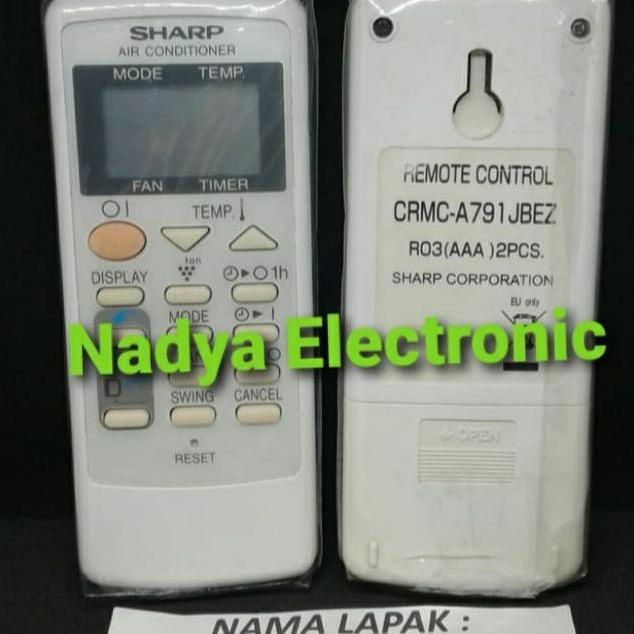 REMOTE REMOT AC SHARP CRMC-A791JBEZ ORIGINAL ASLI