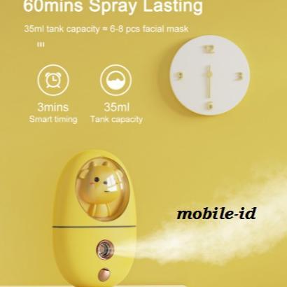 New Mini Nano Spray Portable Boneka Gepeng 35Ml Nano Mist Premium Nano Cute Nano Lucu [Anti Bocor]