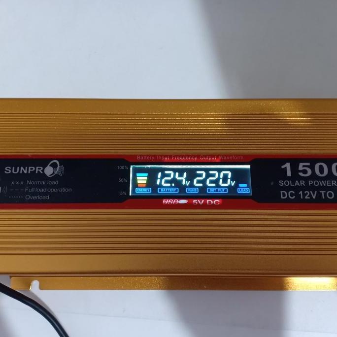 POWER INVERTER LED SUNPRO 1500W - - INVERTER LED SUNPRO PI-1500 READY