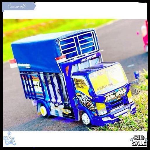 New Agung Miniatur Truk Oleng Permata Agung Full Variasi Lampu Dan Terpal Terlaris Cod