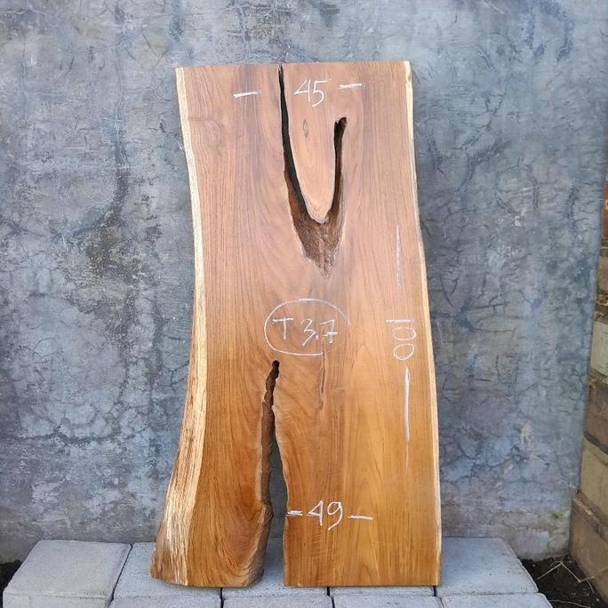 Invoice Papan Ambalan Meja Konsol Kayu Jati Asli Natural Erosi A4 100cm