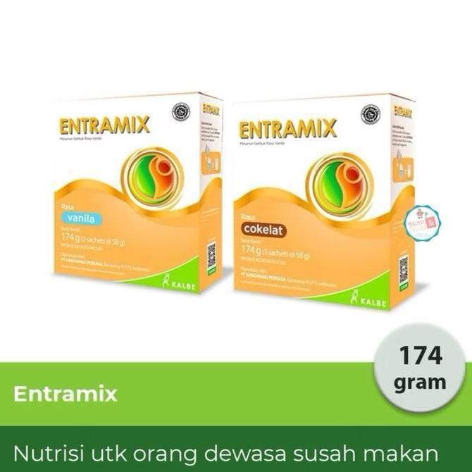 Nanabee312  - ENTRAMIX VANILA COKLAT 174 GR | SUSU UNTUK LANSIA SUSAH MAKAN | NUTRISI SEIMBANG DEWAS